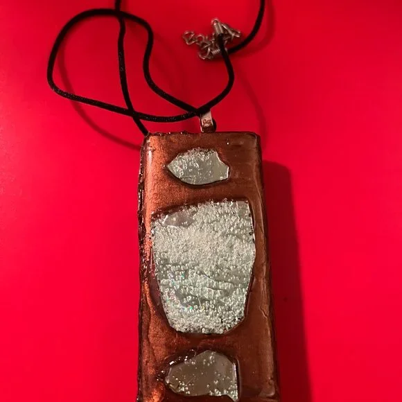 One of a Kind Seashell Boho Rare Unique Vintage Reversible Handmade Necklace - Picture 12 of 16